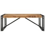 vidaXL konferenčný stolík 100x100x35 cm masívne hrubé drevo mango – Obrázok 2
