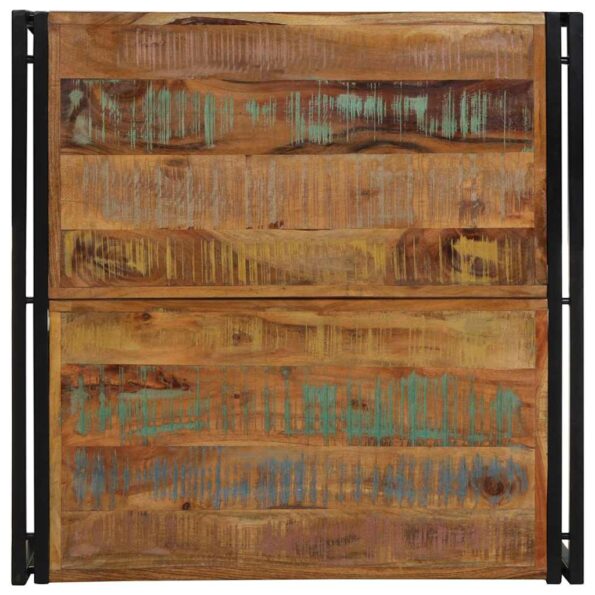 VidaXL Konferenčný stolík Viacfarebný Rekultivované masívne drevo – Obrázok 4