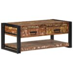 VidaXL Konferenčný stolík Viacfarebný Rekultivované masívne drevo – Obrázok 2