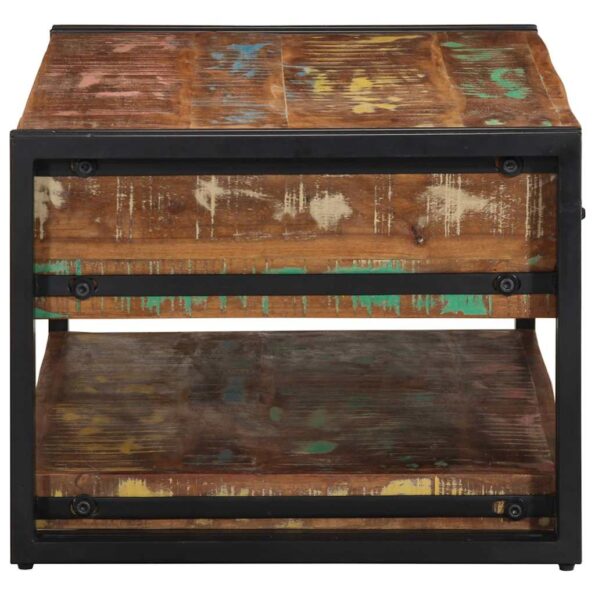 VidaXL Konferenčný stolík Viacfarebný Rekultivované masívne drevo – Obrázok 5