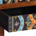 VidaXL Príborník Viacfarebný 50x35x60 Akáciové masívne drevo – Obrázok 9