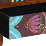 VidaXL Príborník Viacfarebný 50x35x60 Akáciové masívne drevo – Obrázok 9