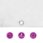 vidaXL Priehľadná plachta s okami 8x8 m PVC – Obrázok 9