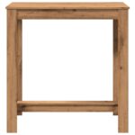 vidaXL Barový stôl dub artisan 102x50x103,5 cm kompozitné drevo – Obrázok 4
