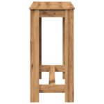 vidaXL Barový stôl dub artisan 102x50x103,5 cm kompozitné drevo – Obrázok 5