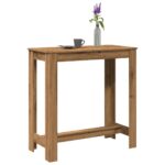 vidaXL Barový stôl dub artisan 102x50x103,5 cm kompozitné drevo