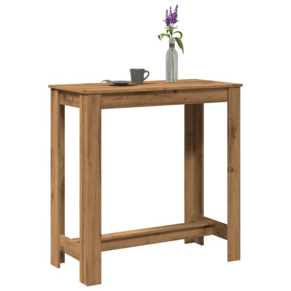 VXL8721158387059_m_en_hd_1.jpg vidaXL Barový stôl dub artisan 102x50x103,5 cm kompozitné drevo – Obrázok 1