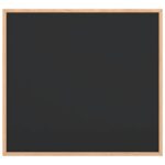 vidaXL Tabuľa s rámom z masívneho borovicového dreva čierna 60x55 cm – Obrázok 3