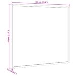 vidaXL Tabuľa s rámom z masívneho borovicového dreva čierna 60x55 cm – Obrázok 7