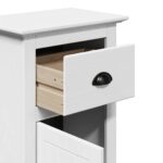 vidaXL Kúpeľňová skrinka "BODO" Biela 44x30x90 cm – Obrázok 7