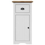 vidaXL Kúpeľňová skrinka "BODO" Biela a hnedá 44x30x90 cm – Obrázok 4