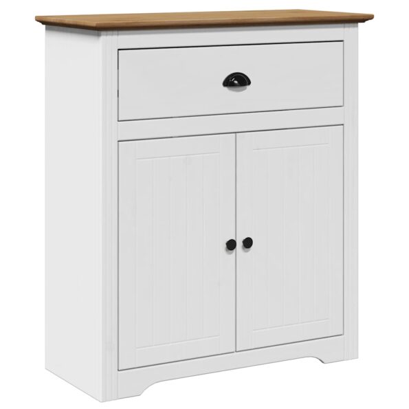 vidaXL Predsieň "BODO" Biela a hnedá 80x35x90 cm – Obrázok 2