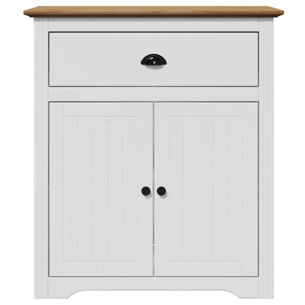 vidaXL Predsieň "BODO" Biela a hnedá 80x35x90 cm – Obrázok 4