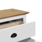 vidaXL Predsieň "BODO" Biela a hnedá 80x35x90 cm – Obrázok 8