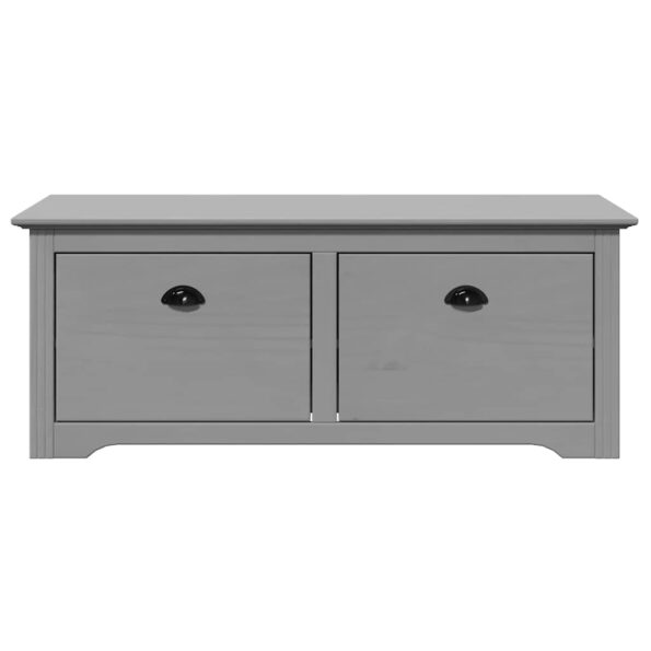 vidaXL Lavica do predsiene BODO sivá 114x40x45 cm – Obrázok 4