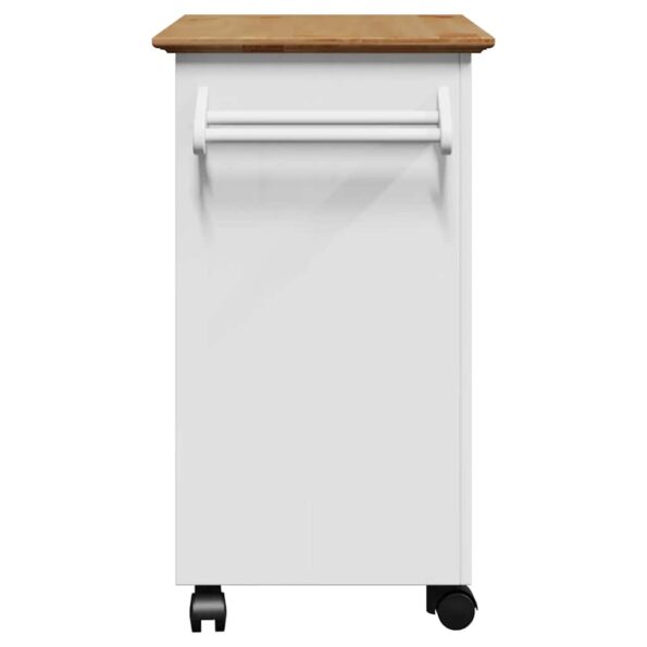 vidaXL Kuchynský vozík "BODO" Bielo-hnedý 72x45x80 cm – Obrázok 6