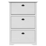 VidaXL Stojan na topánky "BODO" Biely 80x35x118 cm – Obrázok 4