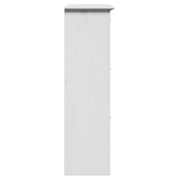 VidaXL Stojan na topánky "BODO" Biely 80x35x118 cm – Obrázok 6