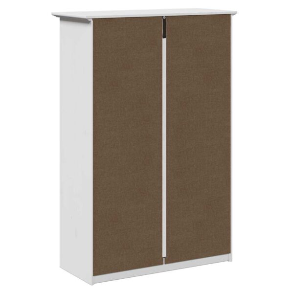 VidaXL Stojan na topánky "BODO" Biely 80x35x118 cm – Obrázok 7