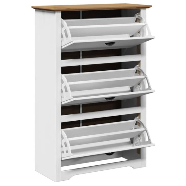 VXL8721158392886_g_en_hd_3.jpg VidaXL Stojan na topánky "BODO" Biela a hnedá 80x35x118 cm – Obrázok 5