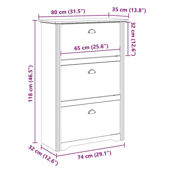 VXL8721158392886_g_en_hd_7.jpg VidaXL Stojan na topánky "BODO" Biela a hnedá 80x35x118 cm – Obrázok 9