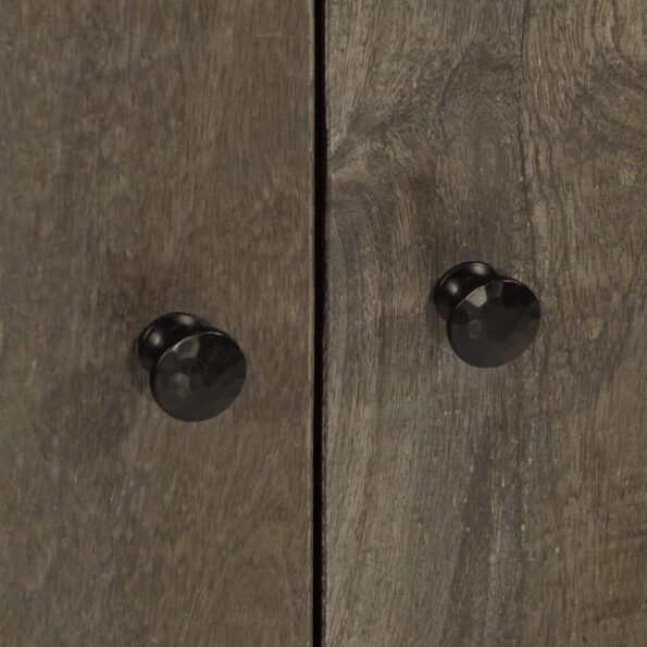 vidaXL 3-dielne príborníky Svetlosivá 60x33,5x75cm Masívne drevo Mango – Obrázok 8