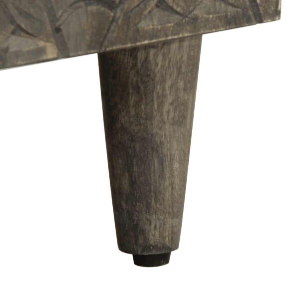 vidaXL 3-dielne príborníky Svetlosivá 60x33,5x75cm Masívne drevo Mango – Obrázok 10