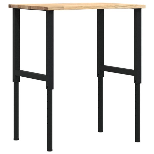 vidaXL pracovný stôl 80x60x(71,5-98) cm masívny dub – Obrázok 2