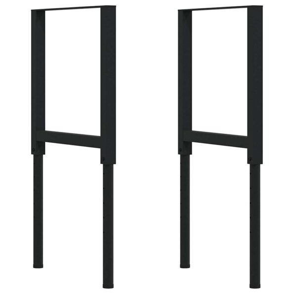 vidaXL pracovný stôl 80x60x(71,5-98) cm masívny dub – Obrázok 5