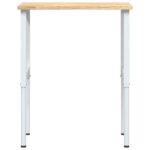 vidaXL pracovný stôl 80x60x(71,5-98) cm masívny dub – Obrázok 4