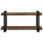 vidaXL nástenná polica Viacfarebné recyklované masívne drevo – Obrázok 4