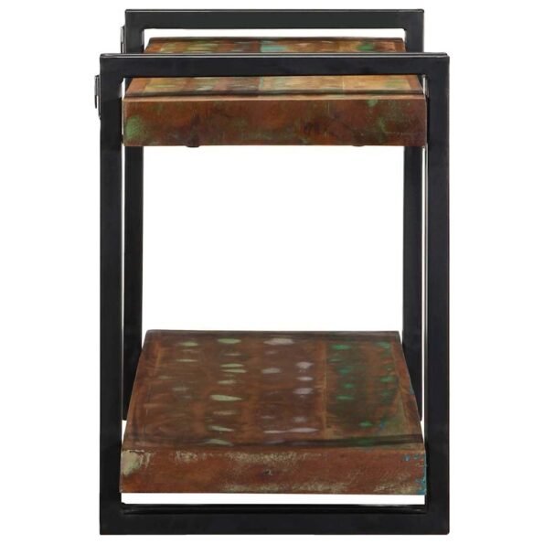 vidaXL nástenná polica Viacfarebné recyklované masívne drevo – Obrázok 5