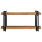 vidaXL Nástenná polica 90x33x45 cm Akácia z masívneho dreva – Obrázok 4