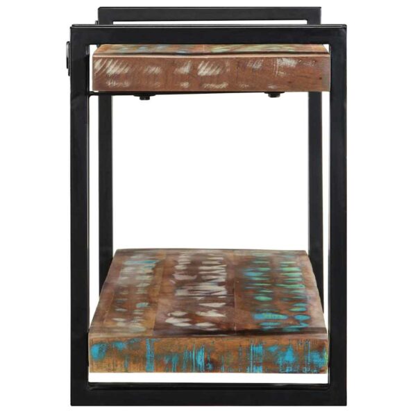 vidaXL nástenná polica Viacfarebné recyklované masívne drevo – Obrázok 5