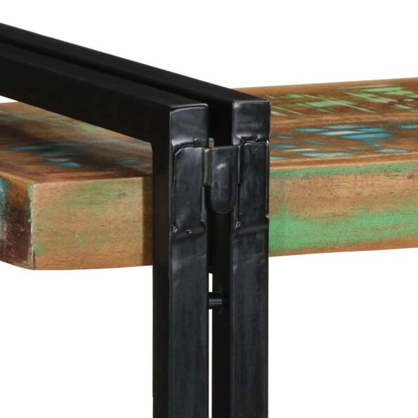 vidaXL nástenná polica Viacfarebné recyklované masívne drevo – Obrázok 9