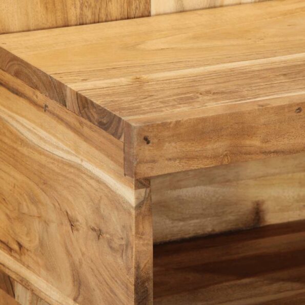 vidaXL Nočný stolík 50x27x50 cm, akáciový masív – Obrázok 5