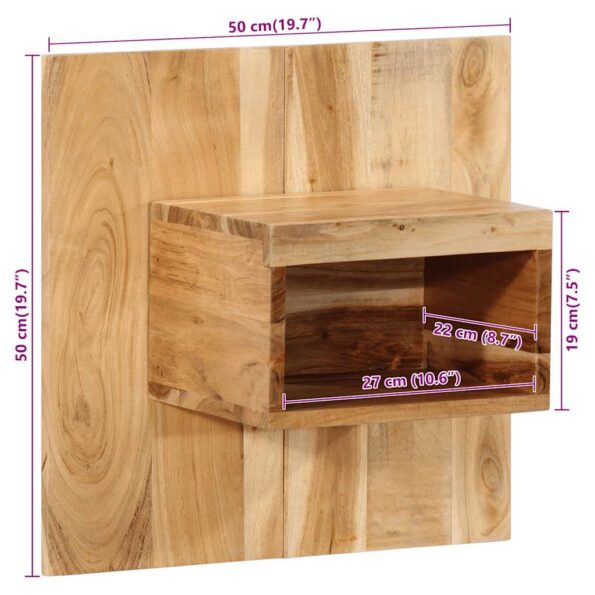 vidaXL Nočný stolík 50x27x50 cm, akáciový masív – Obrázok 10