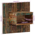 VidaXL Nočná skrinka Viacfarebná Rekultivované masívne drevo – Obrázok 10