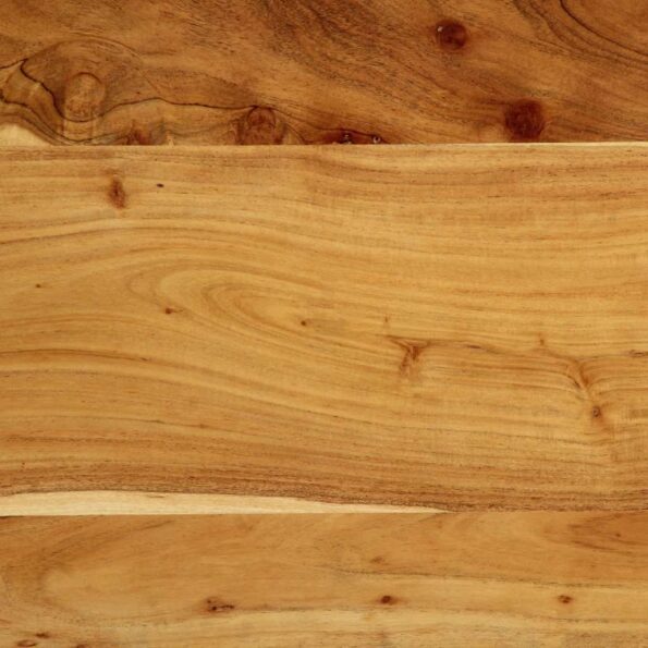 Čelo vidaXL 180 cm z masívneho dreva akácie a železa – Obrázok 11