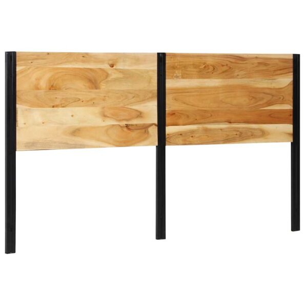 Čelo vidaXL 180 cm z masívneho dreva akácie a železa – Obrázok 3