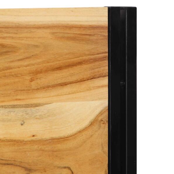 Čelo vidaXL 180 cm z masívneho dreva akácie a železa – Obrázok 6