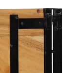 Čelo vidaXL 180 cm z masívneho dreva akácie a železa – Obrázok 8