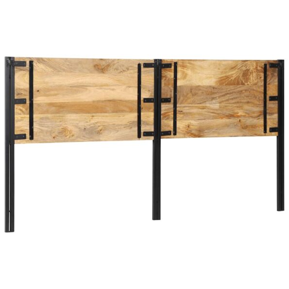 vidaXL Čelo 200 cm z masívneho dreva mango a železo – Obrázok 3