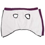 vidaXL Psí kabát s postrojom vodeodolná reflexná fialové 5XL – Obrázok 3