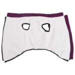 vidaXL Psí kabát s postrojom vodeodolná reflexná fialové 6XL – Obrázok 3