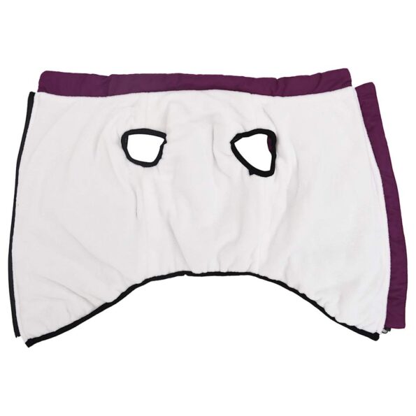 vidaXL Psí kabát s postrojom vodeodolná reflexná fialové 6XL – Obrázok 3