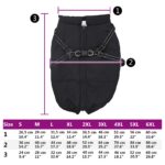 vidaXL Psí kabát s postrojom vodeodolná reflexná čierna L48 – Obrázok 10