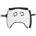 vidaXL Psí kabát s postrojom vodeodolná reflexná čierna 2XL – Obrázok 3