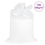 vidaXL Výplň do sedacích vakov EPS 100 L Biela 18 kg/m³
