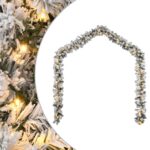 vidaXL Vianočná girlanda s LED svetlami Zelená 5 m PVC